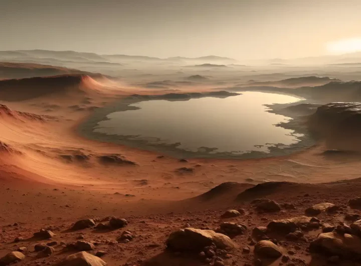 Un antico lago su Marte poteva essere pieno di microbi