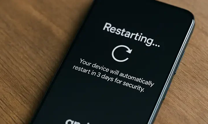 Android ora si riavvia automaticamente dopo 3 giorni