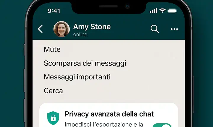 WhatsApp introduce la nuova funzione Privacy avanzata delle chat