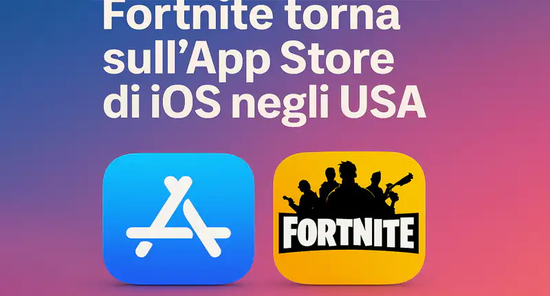 Fortnite torna su iOS negli USA Apple riapre App Store dopo anni di battaglie legali