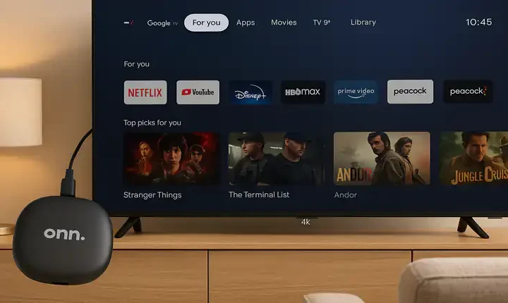 Onn 4K Plus il nuovo rivale di Chromecast da 30$ lanciato da Walmart