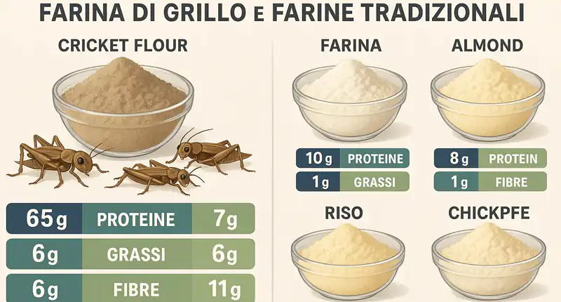 Farina di Grillo vs Farine Tradizionali