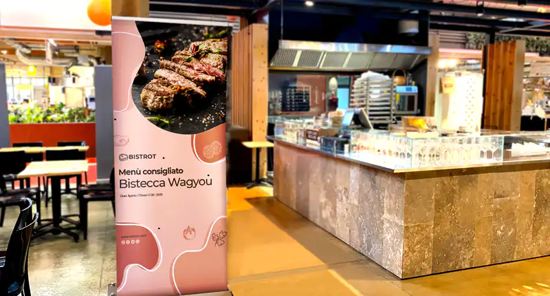 Roll Up pubblicitari visibilità professionale per il tuo brand