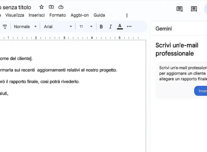 Assistenti AI in Google Workspace