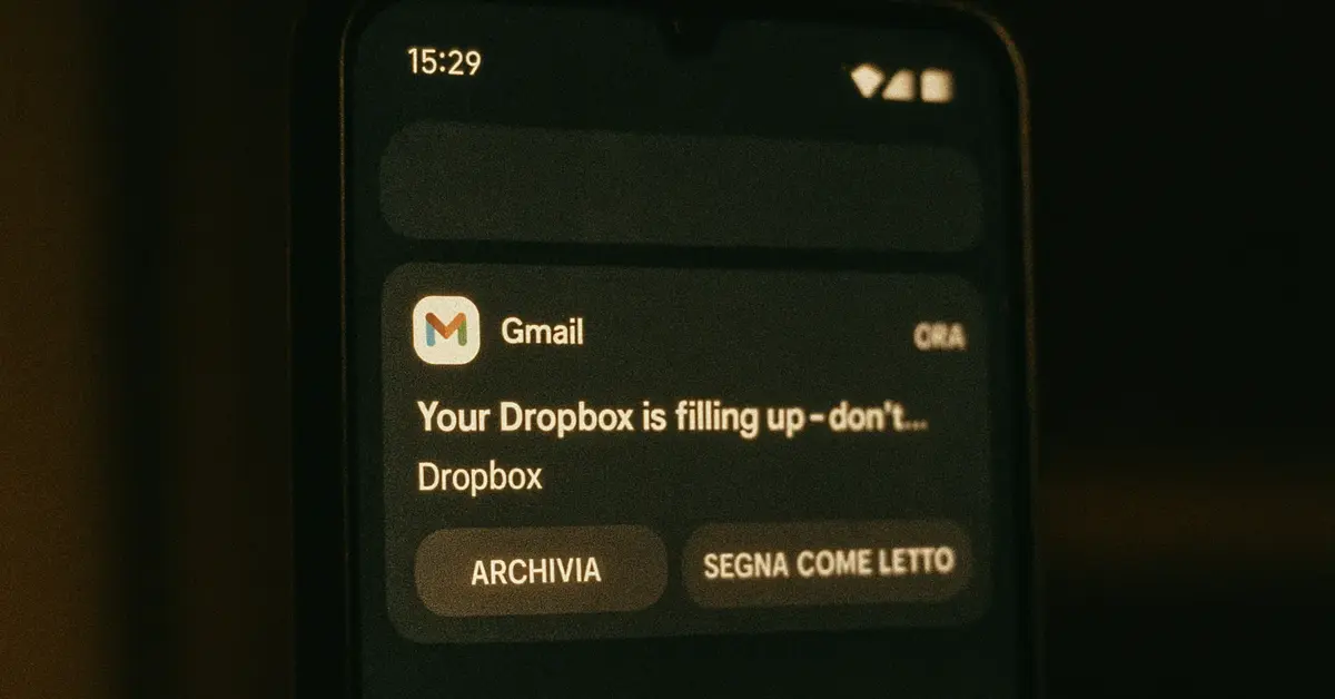 Nuovo pulsante Segna come letto in Gmail su Android