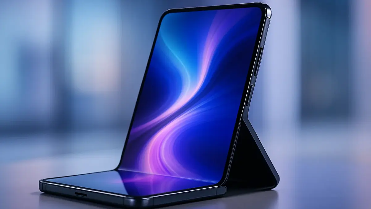 Uno smartphone pieghevole di design moderno