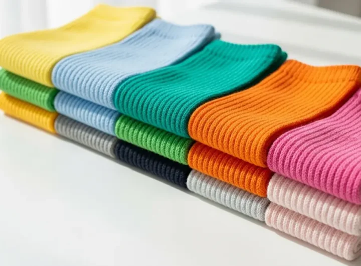 Calzini puliti di diversi colori