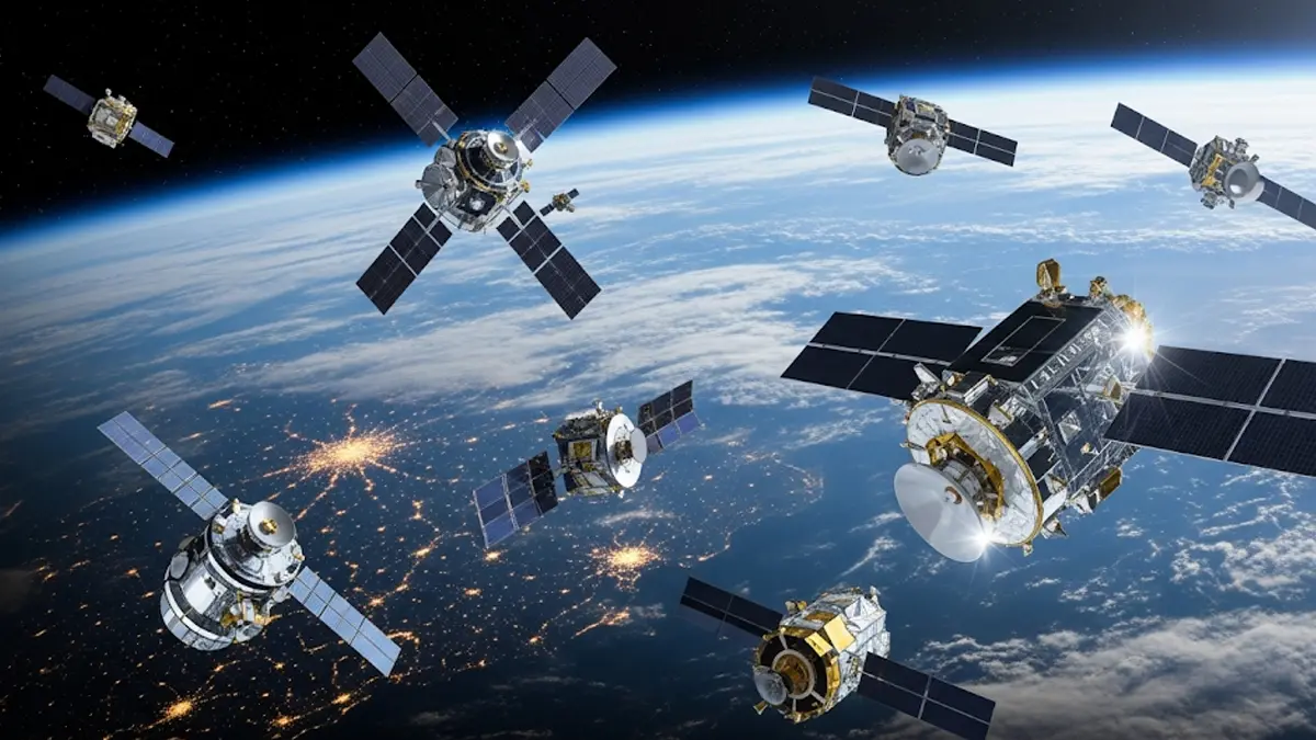satelliti in orbita sulla terra
