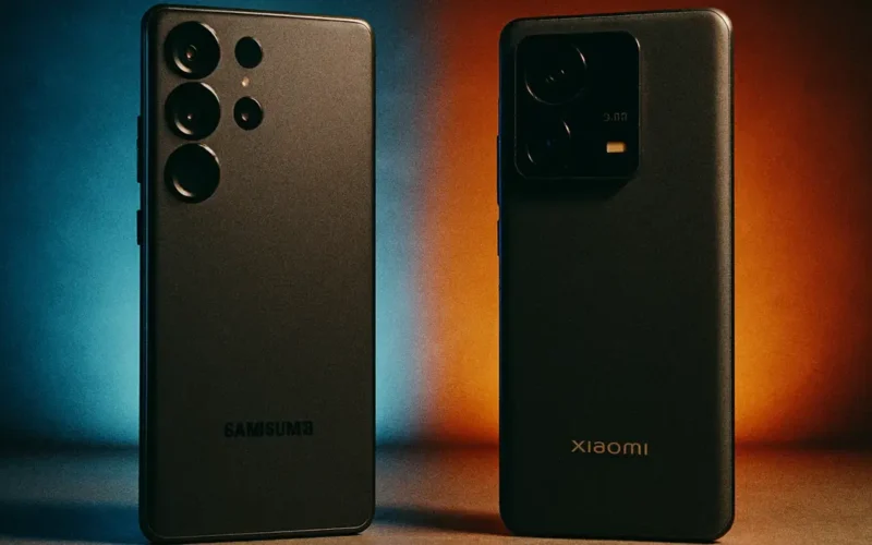 Confronto tra uno smartphone Samsung della serie Galaxy e uno smartphone Xiaomi