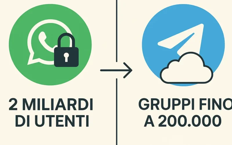 Differenze chiave tra WhatsApp e Telegram