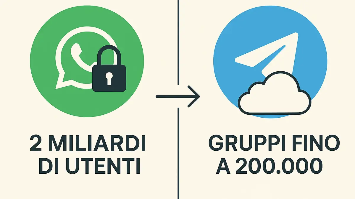 Differenze chiave tra WhatsApp e Telegram