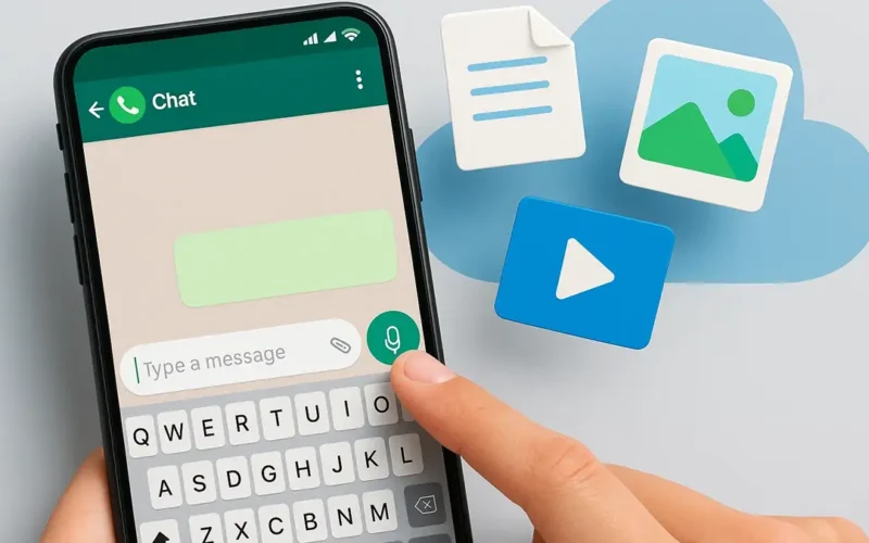 Come inviare file di base su WhatsApp