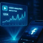 Schermata di un video di Facebook in formato verticale
