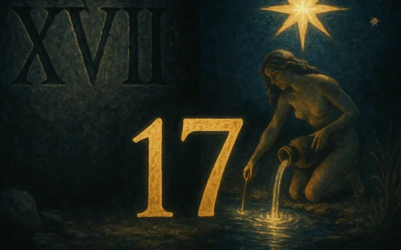 Composizione che unisce il numero XVII romano