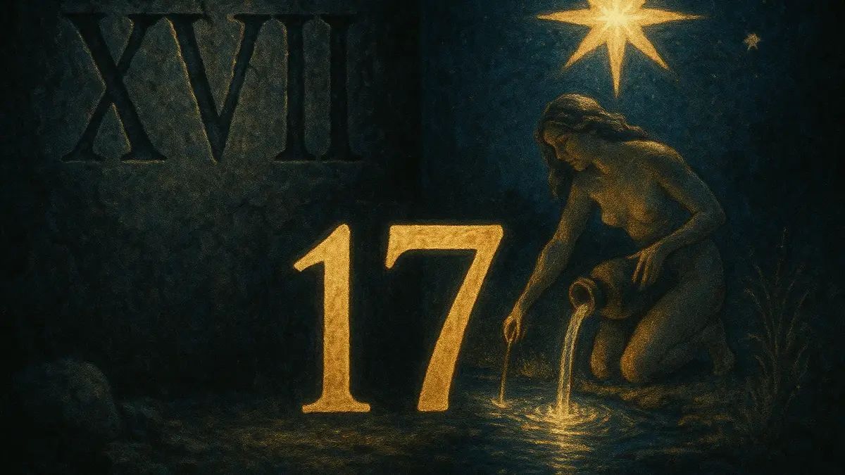 Composizione che unisce il numero XVII romano