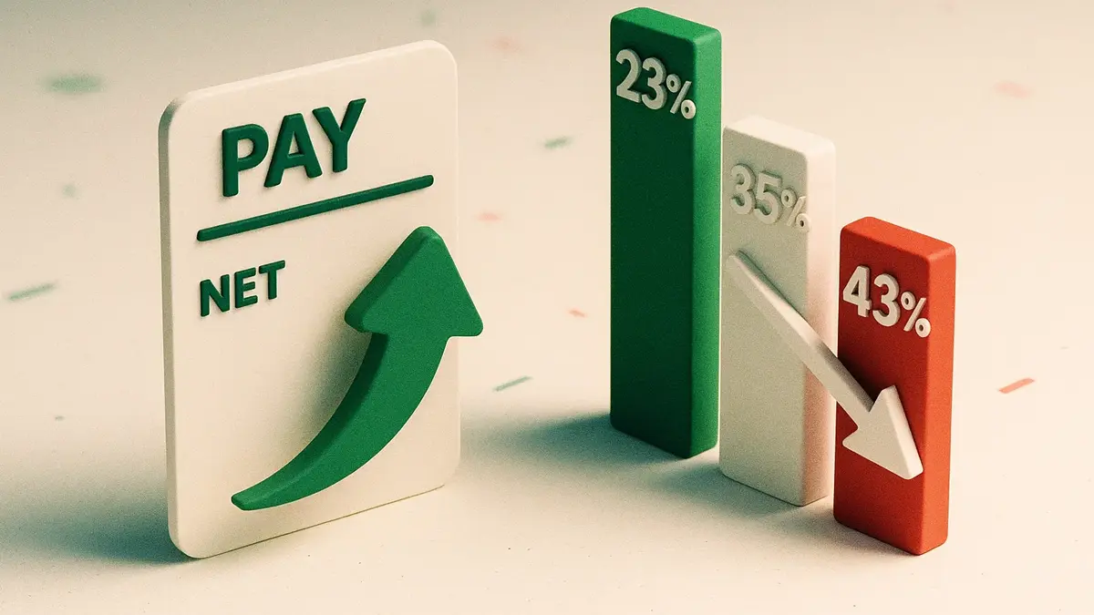 Grafico a barre con scaglioni IRPEF e percentuali che indicano la riduzione fiscale