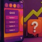 Grafico o persona che tiene in mano uno smartphone con un interfaccia di Instagram Stories