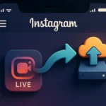 Icona del profilo Instagram con un lucchetto