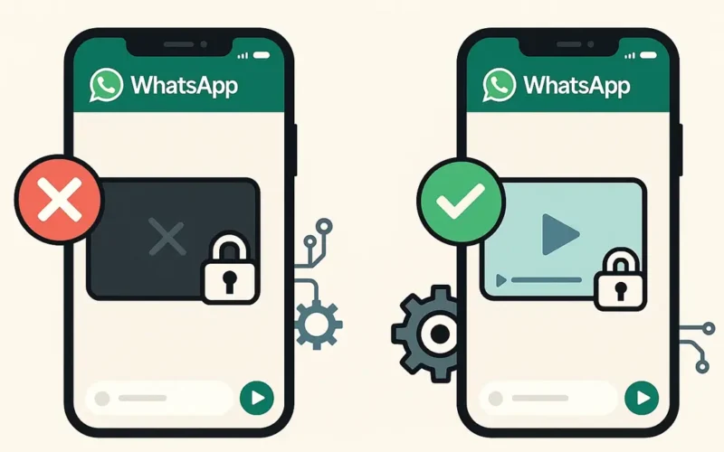 Icone WhatsApp e di un video in Picture-in-Picture