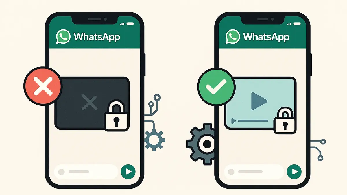 Icone WhatsApp e di un video in Picture-in-Picture