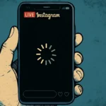 Smartphone che mostra un messaggio di errore durante la visione di una diretta