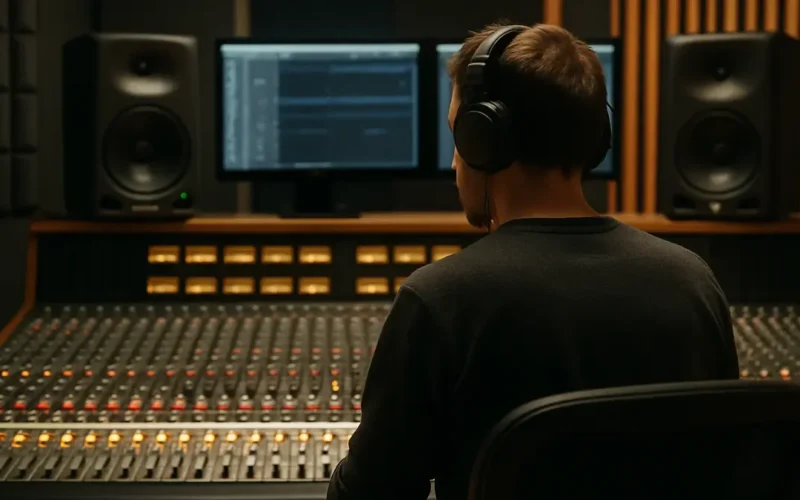 attrezzatura studio di registrazione professionale