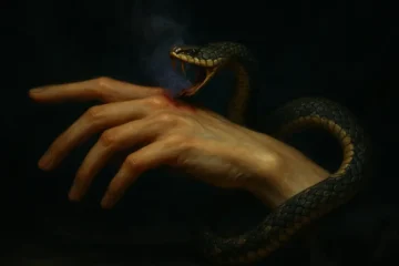 Sognare un serpente che ti morde la mano sinistra
