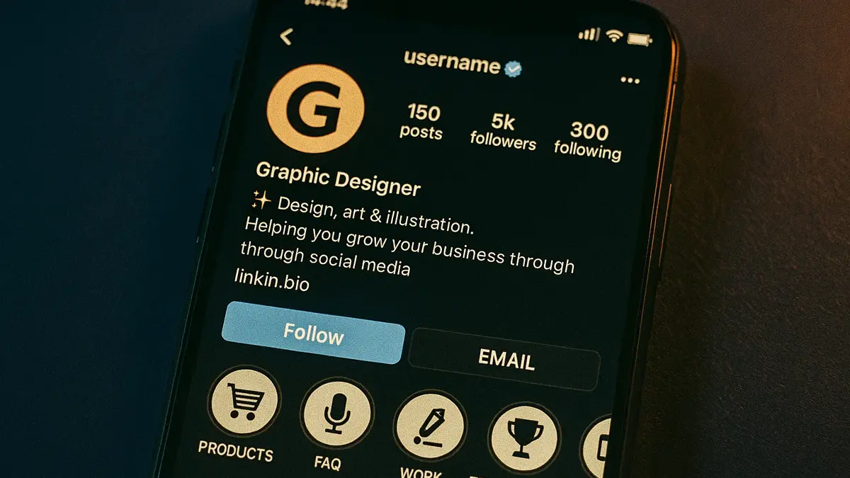 Illustrazione grafica di icone personalizzate per le storie in evidenza