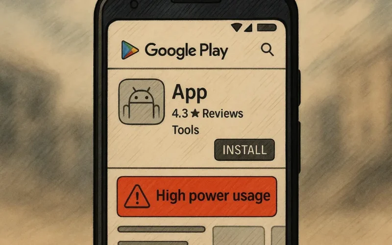 Play Store ora segnala le app che consumano troppa batteria