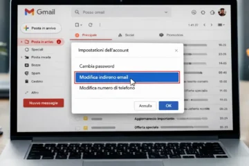 Gmail permette di cambiare indirizzo email senza perdere dati
