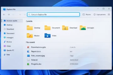 Windows 11 accelera la ricerca: Esplora file più leggero