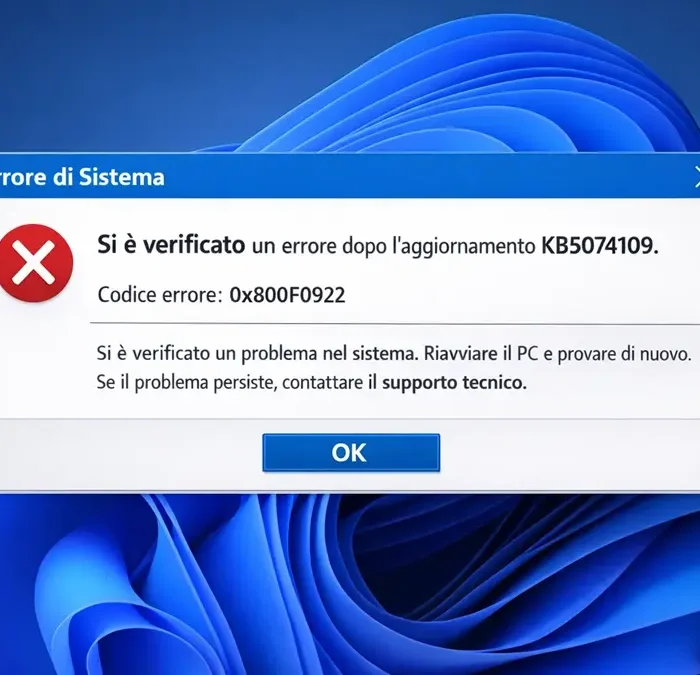 Windows 11 KB5074109 Crashes Systems – Microsoft Consiglia di Rimuovere l’Aggiornamento
