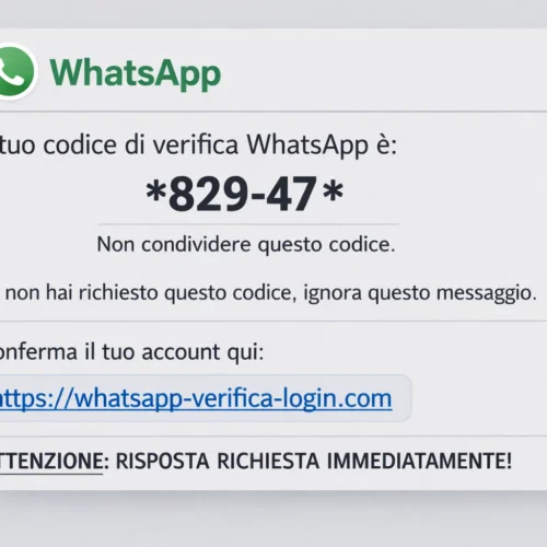 Ho ricevuto il codice di verifica WhatsApp senza averlo richiesto: cosa significa
