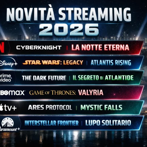 Le nuove uscite in streaming della settimana del 6 febbraio 2026