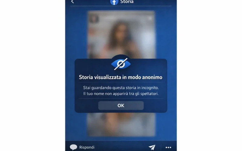 se guardo una storia su facebook mi vedono se non siamo amici