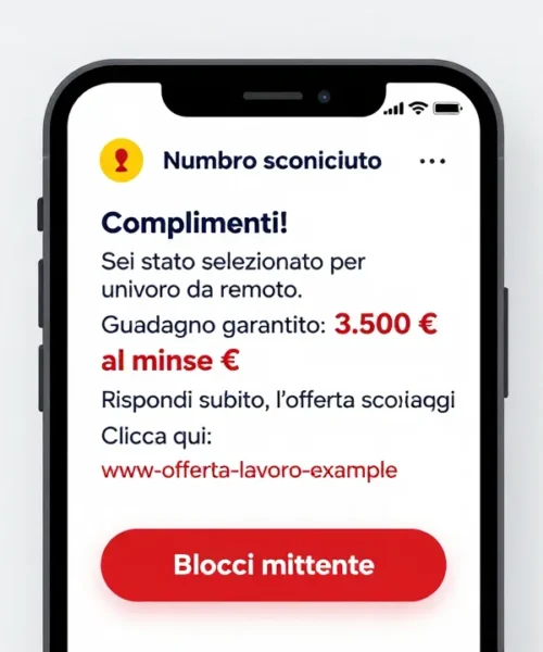 Messaggi che promettono 500 euro al giorno: cosa fare e come difendersi