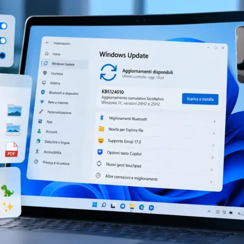 Windows 11 si aggiorna: arriva KB5124010 con 46 novità e correzioni