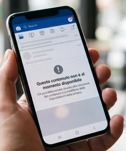 Facebook “questo contenuto non è disponibile”: perché compare
