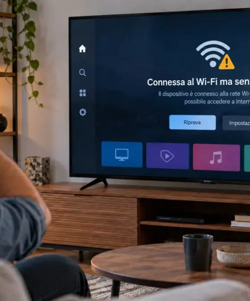 Smart TV connessa al Wi-Fi ma senza Internet: come risolvere