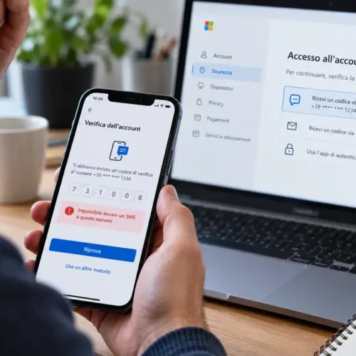 Microsoft: impossibile inviare un SMS a questo numero, come risolvere