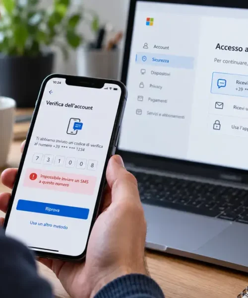 Microsoft: impossibile inviare un SMS a questo numero, come risolvere